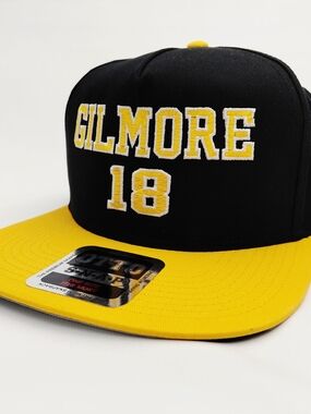 OTTO Black and Yellow GILMORE 18 Snapback Hat